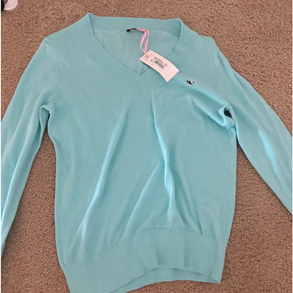 V line sweater